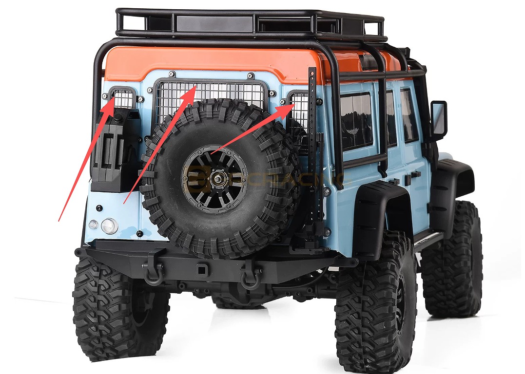 取寄対象品】MJX H8H 1/8 RCクローラー用 ステンレス製 ボディアーマー