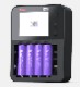 �߸�¨Ǽ��ISDT C4 EVO 36W 8A18650��USB�����դ�6�����ͥ륹�ޡ��ȥХåƥ꡼���Ŵ� ������।���� �˥å�������б�