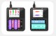 �߸�¨Ǽ��ISDT C4 EVO 36W 8A18650��USB�����դ�6�����ͥ륹�ޡ��ȥХåƥ꡼���Ŵ� ������।���� �˥å�������б�