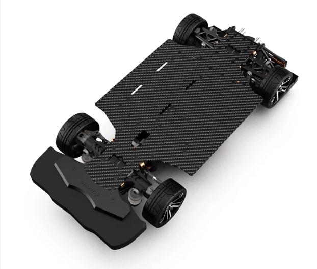 �ڼ���о��ʡۡ�1/10 Carbon Fiber On-Road Cars AK-917 Roller(Without Electric Parts)���ڥ����ܥ󥷥㡼�����åȡ� �����֡�AK-917R-CROLLER�ۡڥХåƥ꡼�����Ŵ�������