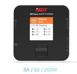 �߸�¨Ǽ ISDT �������ŴQ6 Nano DC Smart Charger��8A 200W DC 2-6S Lipo�������