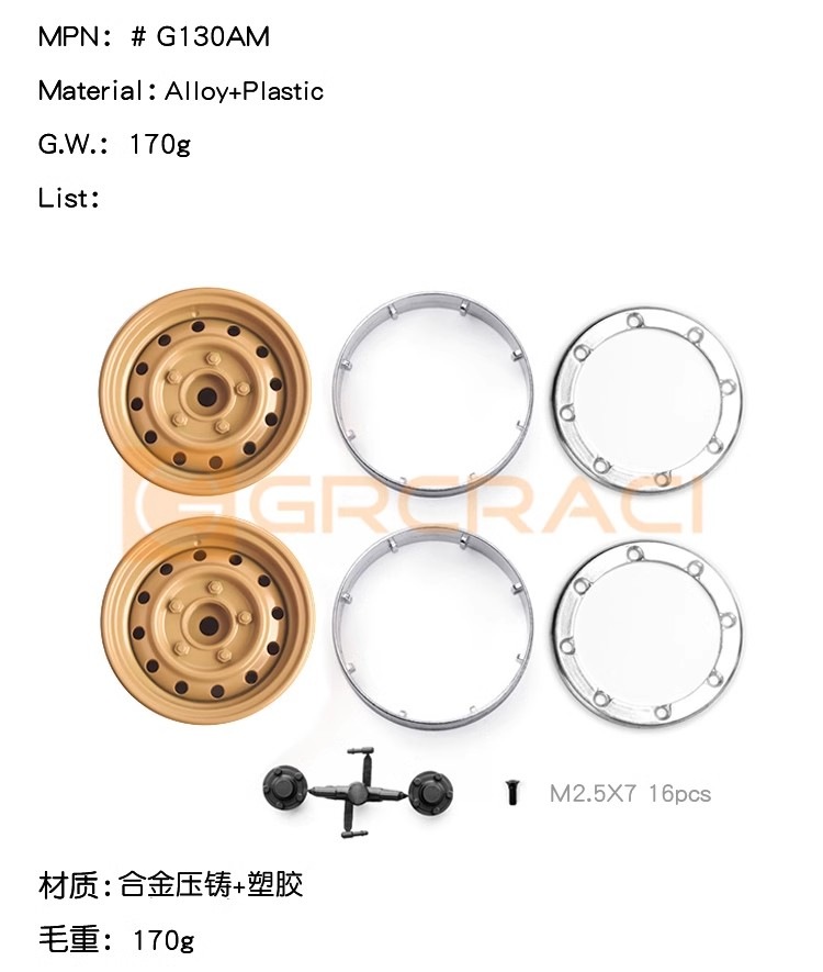 �ں߸�¨Ǽ�� GRC�����������顼RC�ۥ����륻�åȡ�1.9�������AXIAL��SCX10��TRX6TRX4�ѡ�1���å�4�ܡ�(����G0130AM)��