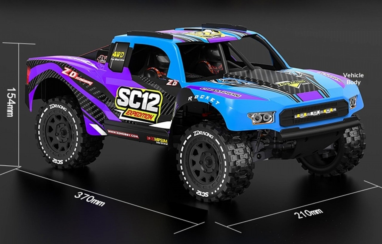 取寄対象品】ZD Racing 1/12 4X4 Off-Road Brushless RC Short-Course