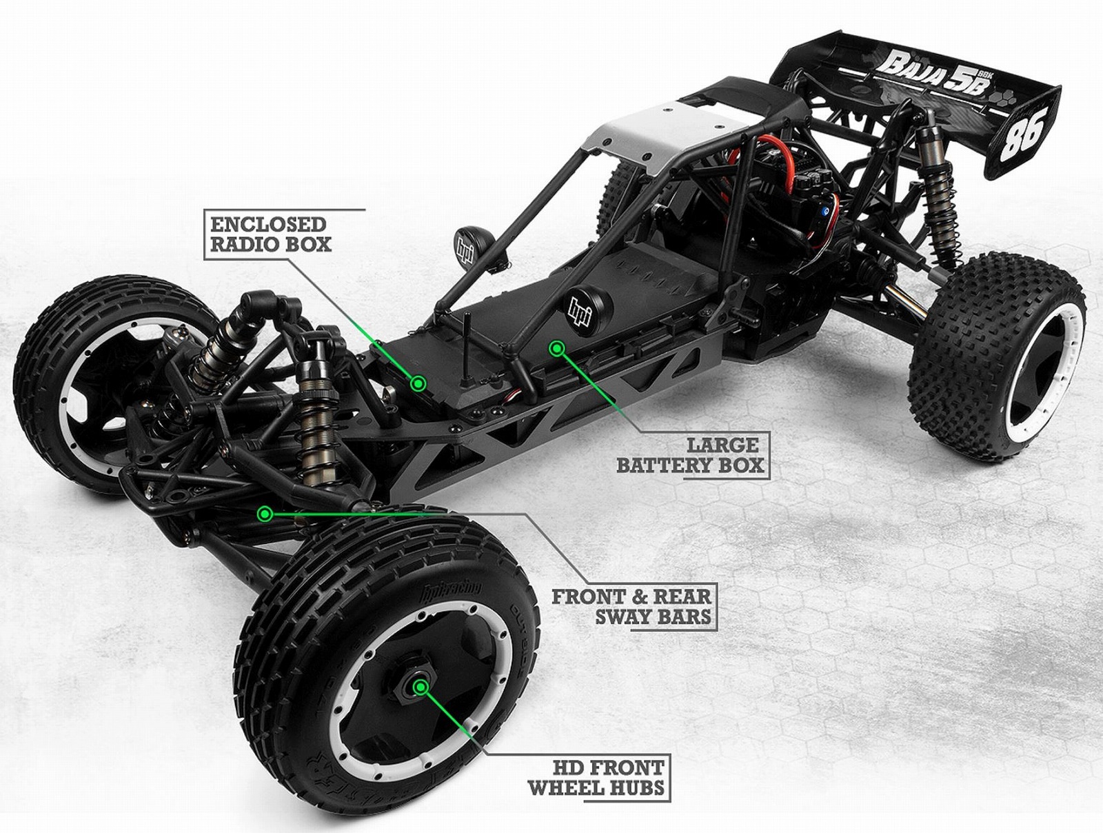 �ڼ���о��ʡ� �������ԡ�������HPI ��hpi-racing�ۡ����֡�#160324 BAJA 5B FLUX SBK��1/5�������� 2WD ��ư�Х��� ����եӥ�ɥ��å� ���ꥢ�ܥǥ����ڥХåƥ꡼/������/�ץ���/ESC/������/���Ŵ������ۡ�