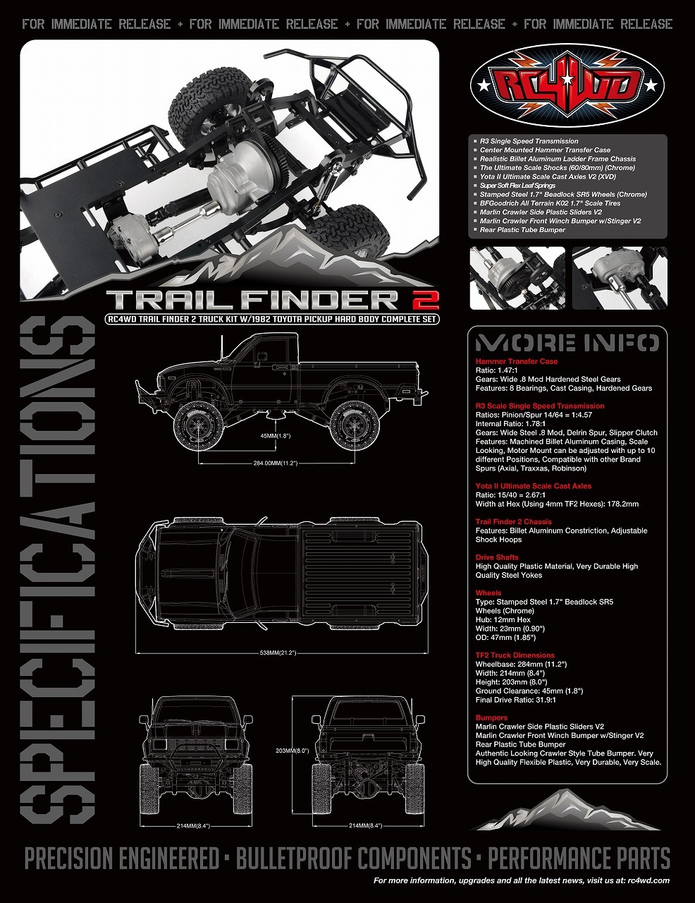 �ں߸�¨Ǽ�ۡ�RC4WD Trail Finder 2 Truck Kit w/1982 Toyota Pickup Hard Body Complete Set��/�ȥ쥤��ե�������� 2 �ȥ�å����å� 1982 �ȥ西 �ԥå����å� �ϡ��ɥܥǥ� ����ץ꡼�ȥ��å��դ�/�����֡�Z-K0070