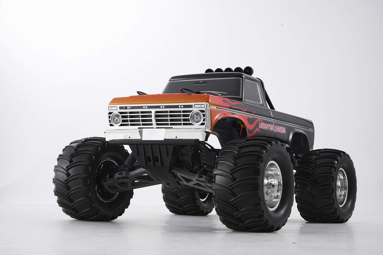 �ڼ���о��ʡ�FMS 1:10 Ford F-100 Monster Truck Brushless RS��RTR���åȡ����֡�FMS11023RSBK-BL�ʽ��Ŵ�ȥХåƥ꡼�դ���