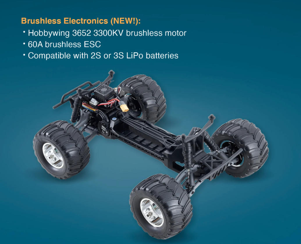�ڼ���о��ʡ�FMS 1:10 Ford F-100 Monster Truck Brushless RS��RTR���åȡ����֡�FMS11023RSBK-BL�ʽ��Ŵ�ȥХåƥ꡼�դ���