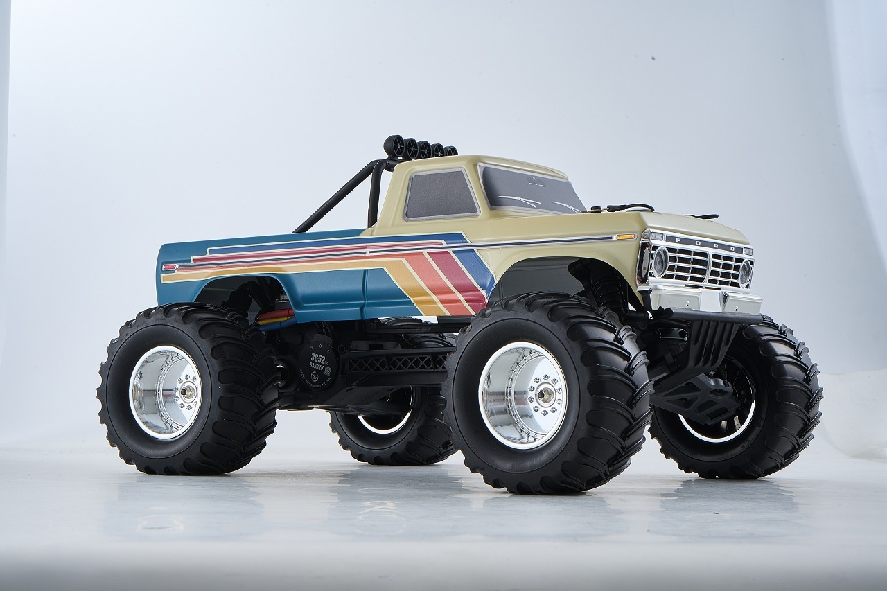 �ڼ���о��ʡ�FMS 1:10 Ford F-100 Monster Truck Brushless RS��RTR���åȡ����֡�FMS11023RSBG-BL�ʽ��Ŵ�ȥХåƥ꡼�դ���