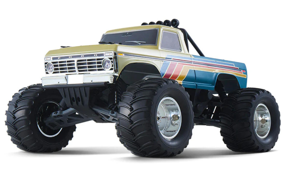 �ڼ���о��ʡ�FMS 1:10 Ford F-100 Monster Truck Brushless RS��RTR���åȡ����֡�FMS11023RSBG-BL�ʽ��Ŵ�ȥХåƥ꡼�դ���
