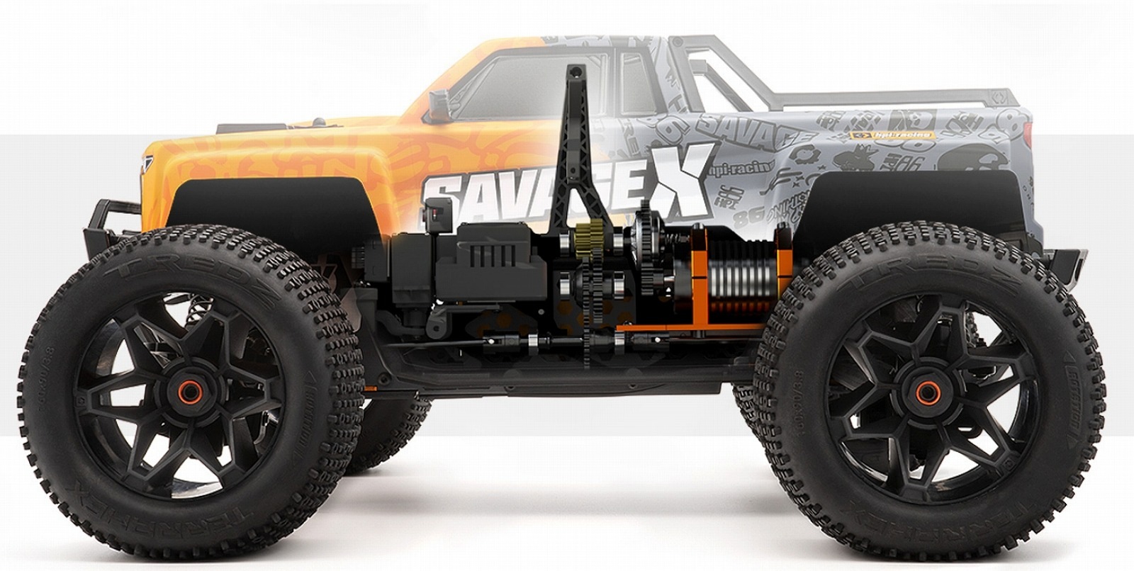 �ڼ���о��ʡ� �������ԡ�������HPI��RACING����hpi-racing�ۡ� Savage X Flux V2 GT-6�� ���١��� X  FLUX V2 1/8th 4WD �֥饷�쥹 ��󥹥����ȥ�å������֡�#160101