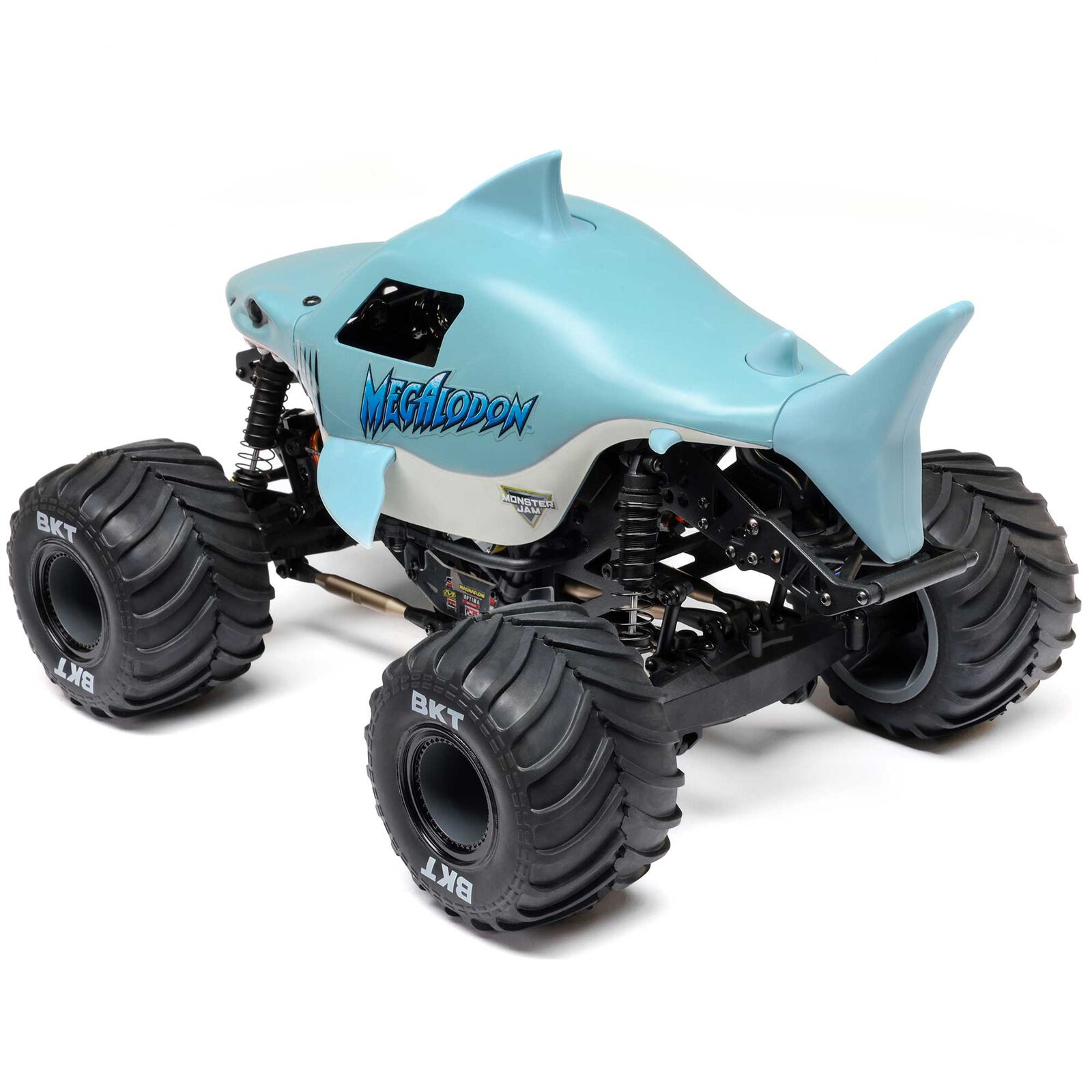 ں߸¨ǼۡHorizon Hobby ۥ饤󡦥ۥӡ LOSI  LMT󥹥 ȥå RTR1/18 Mini LMT Megalodon 2S 4X4 RTR Brushed Monster Truck (Battery & Charger Included), Blue ֡LOS01026T3