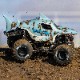ں߸¨ǼۡHorizon Hobby ۥ饤󡦥ۥӡ LOSI  LMT󥹥 ȥå RTR1/18 Mini LMT Megalodon 2S 4X4 RTR Brushed Monster Truck (Battery & Charger Included), Blue ֡LOS01026T3