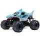 ں߸¨ǼۡHorizon Hobby ۥ饤󡦥ۥӡ LOSI  LMT󥹥 ȥå RTR1/18 Mini LMT Megalodon 2S 4X4 RTR Brushed Monster Truck (Battery & Charger Included), Blue ֡LOS01026T3
