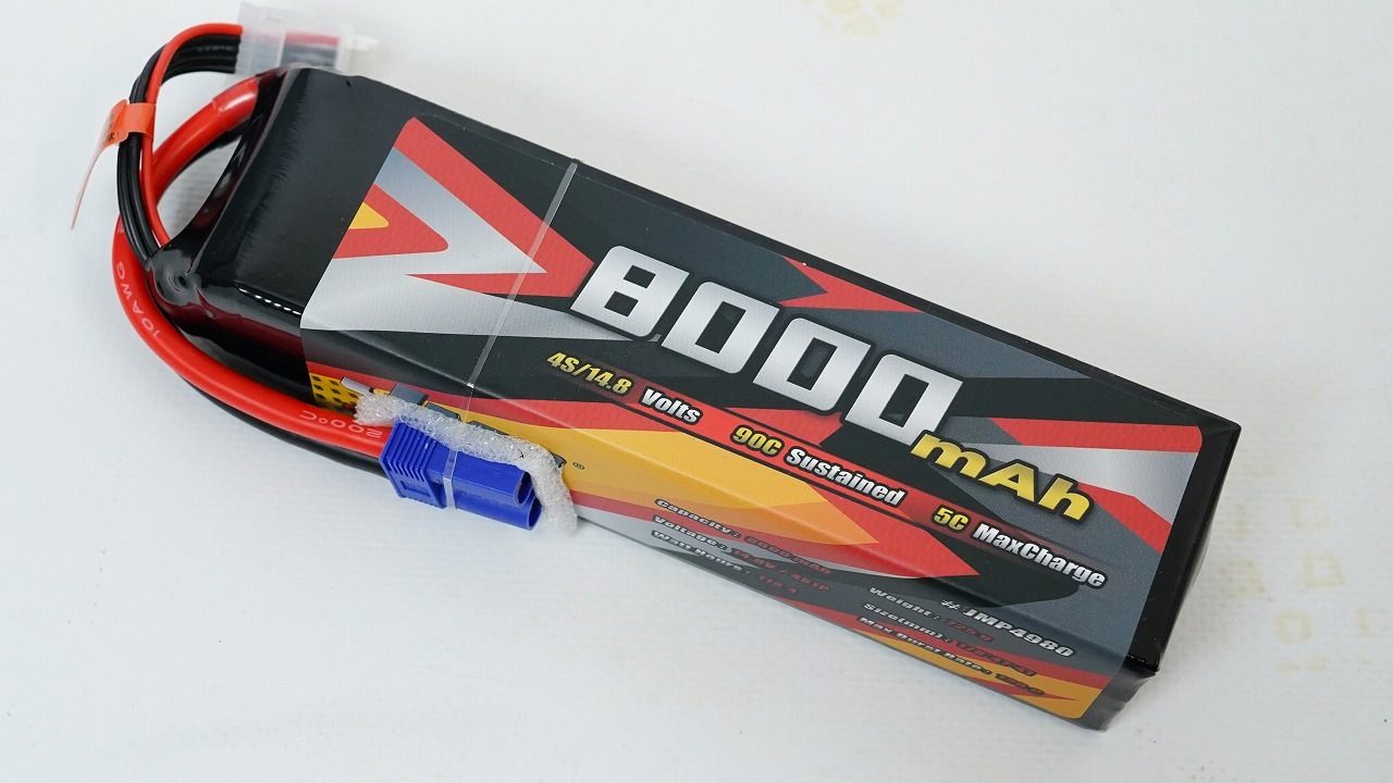 �ں߸�¨Ǽ�ۥ������Хåƥ�/90C/14.8V/8000mAh/5C/4����/������41*47*178��EC5���ͥ�����/��1�ܥ��å�
