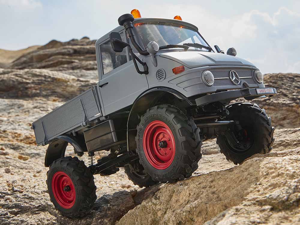 取寄対象品】 FMS 1:24 FCX24 Mercedes-Benz Unimog 421 RTR 【灰色
