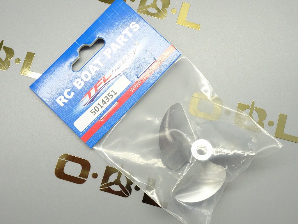 TFL製 品番5014351 プロペラCNC アルミ2枚ペラ スクリュー Shaft bore