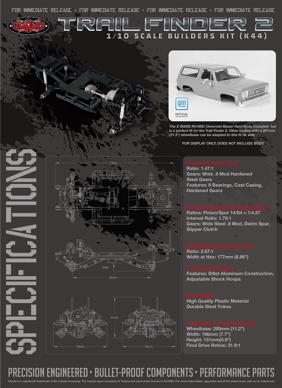 �ڼ���о��ʡ� RC4WD �ȥ쥤��ե��������2 1/10���������Ȥ�Ω�ƥ��åȡ�K44�� ���֡�Z-K0074