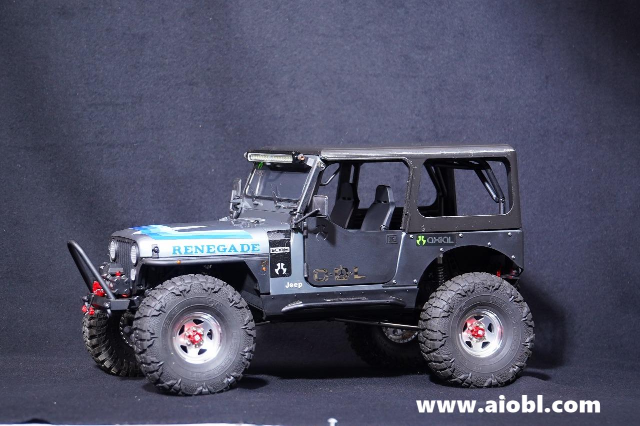 在庫即納】 アキシャルAxial SCX10 III CJ-7 用、屋根 【黒】 | Axial