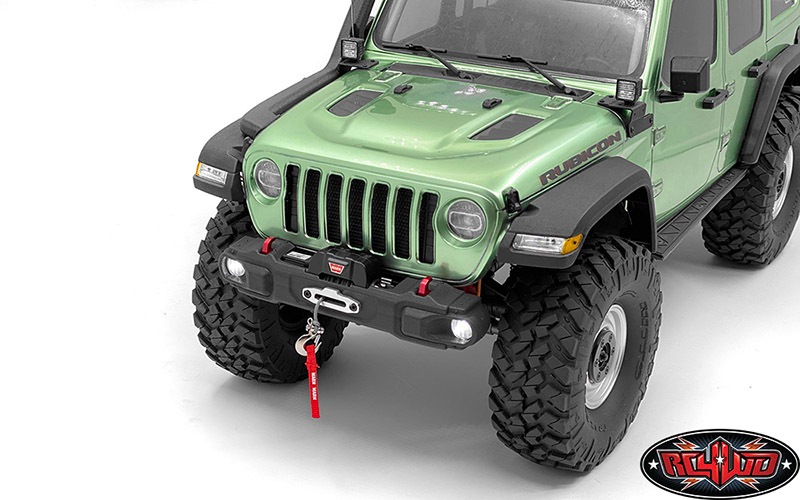 �ڼ���о��ʡۡ�CCHAND�ۥե���ȥХ�ѡ���LED�饤�ȡ���������������դ��ޤ����OEM Narrow Front Winch Bumper for Axial 1/10 SCX10 III Jeep ��Gladiat������VVV-C1101