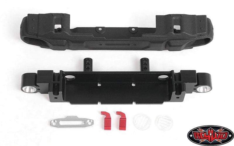 �ڼ���о��ʡۡ�CCHAND�ۥե���ȥХ�ѡ���LED�饤�ȡ���������������դ��ޤ����OEM Narrow Front Winch Bumper for Axial 1/10 SCX10 III Jeep ��Gladiat������VVV-C1101