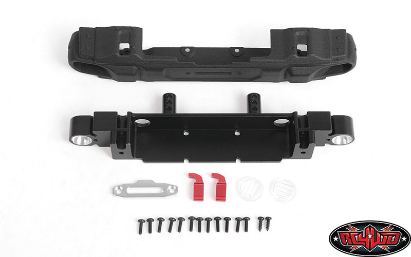 �ڼ���о��ʡۡ�CCHAND�ۥե���ȥХ�ѡ���LED�饤�ȡ���������������դ��ޤ����OEM Narrow Front Winch Bumper for Axial 1/10 SCX10 III Jeep ��Gladiat������VVV-C1101