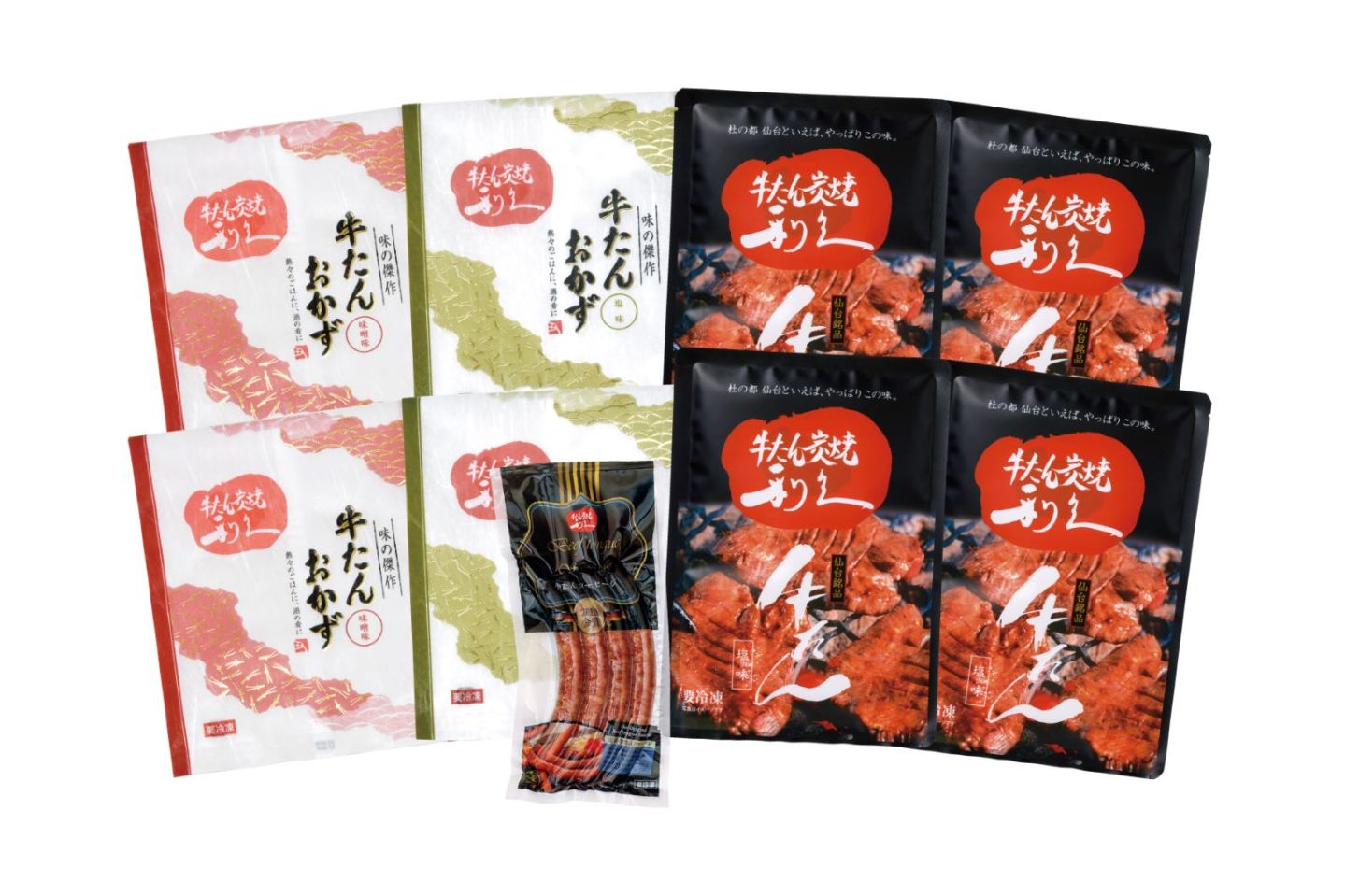 牛たん極上セットTI24(牛たん塩味100g×4、牛たんソーセージ120g×1、牛たんおかず味噌味・塩味120g各2個)