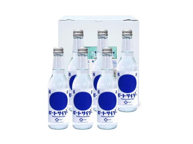 サイダー発祥の地　横浜ポートサイダーセット(ドットラベル340ml×6本)