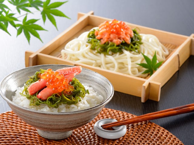 491 小樽/海鮮ぶっかけ丼6個(かに・サーモン)　6種各1個