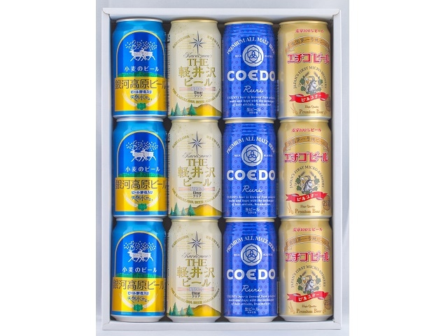 人気クラフトビール飲み比べ　缶4種12本　各350ml