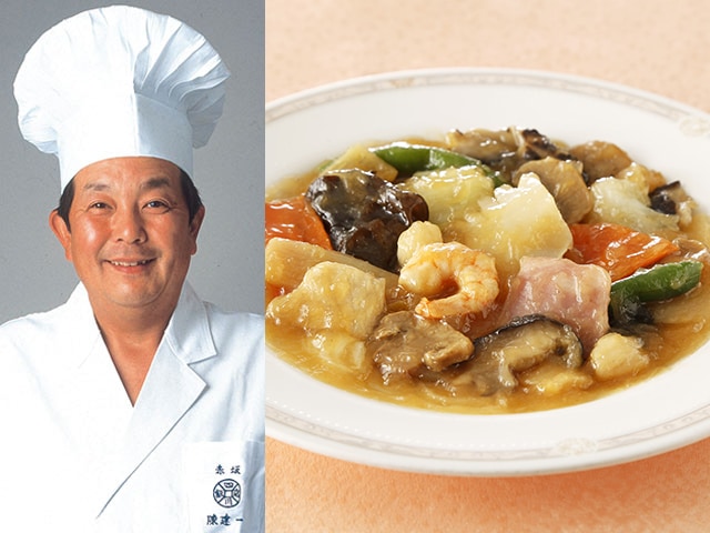 四川飯店　陳建一　本格八宝菜6袋セット(マンゴープリン2個付き)TECP003