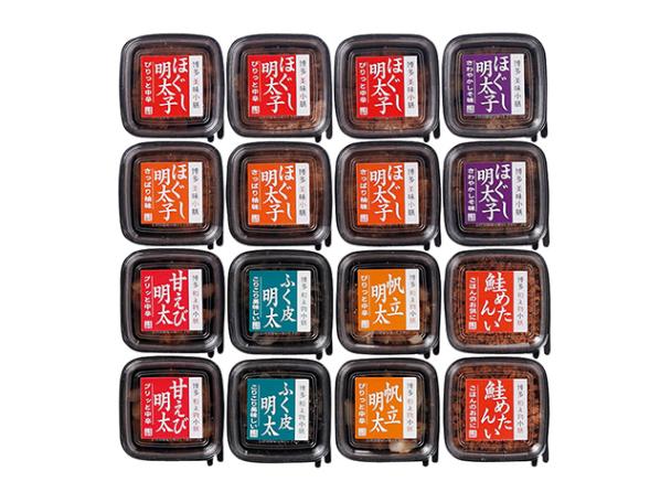 ほぐし辛子明太子詰合せ 7種16個