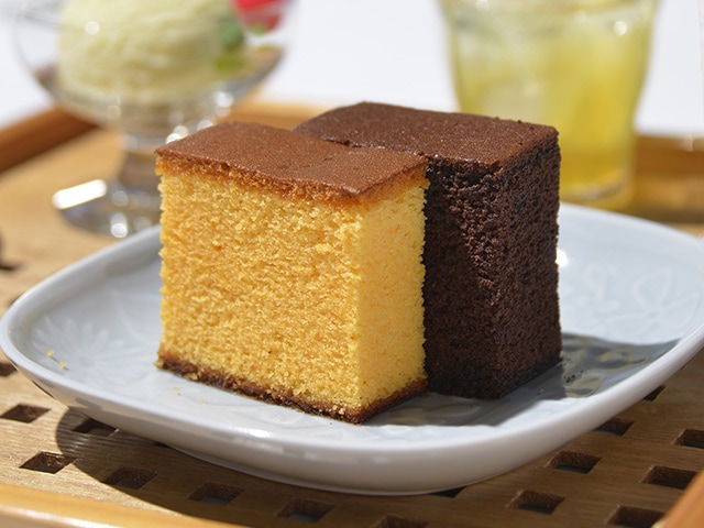 五三焼カステラ、プレミアム・ショコラ3本詰合せ(桐箱入り)