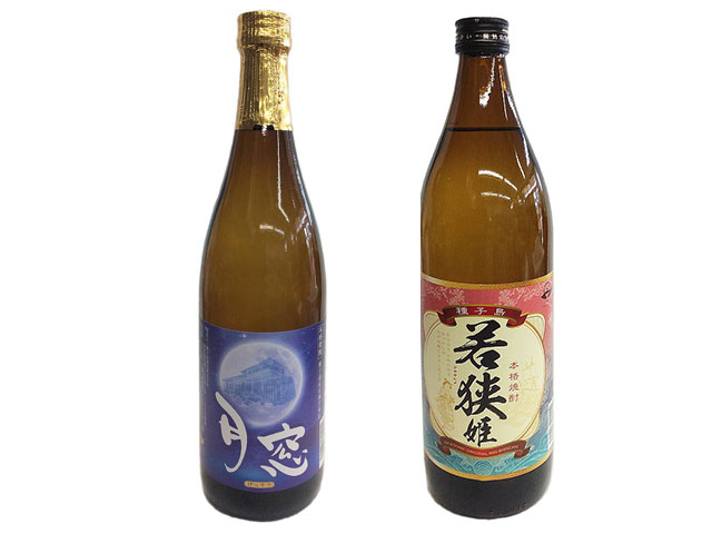 種子島産の芋で作った焼酎(月窓720ml・若狭姫900ml)セット