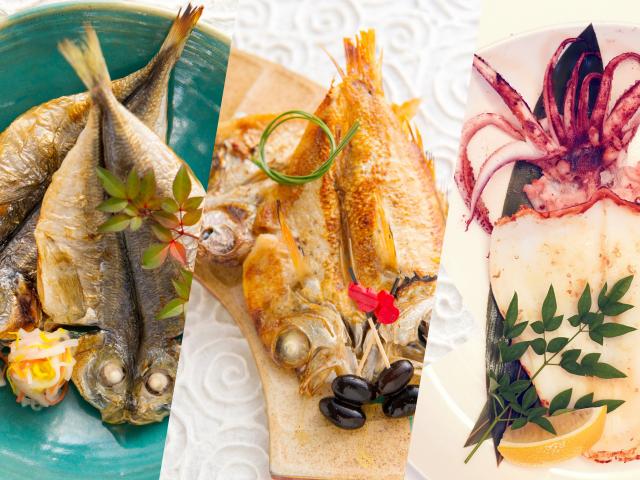 3種干物セット　計11枚(あじ・のどぐろ・剣先イカ)