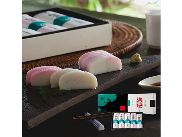 焼き抜き蒲鉾　白宝5本入　1本170g【赤×2本、白×3本】