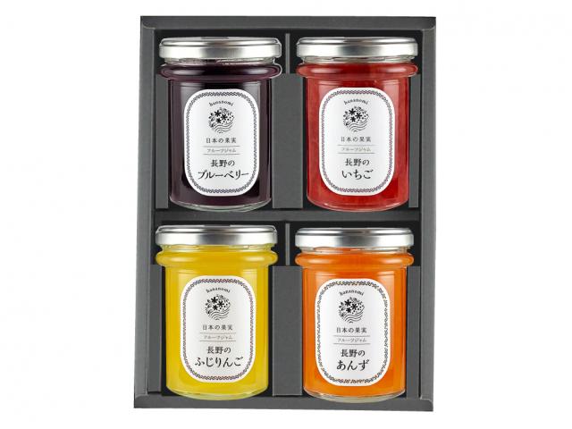 日本の果実ジャム4本セット