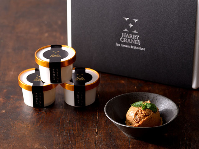 【富山】ウイスキーに漬けた干柿のアイスギフトBOX