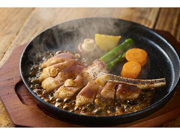 スペイン産　イベリコ豚　骨付きロースステーキ(トリュフソルト添え)　115g×2本