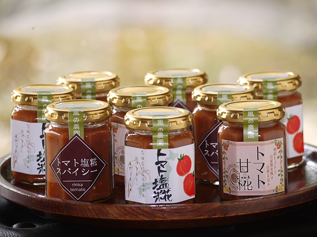 茨城県産  トマト&糀ソース3種(トマト塩糀・トマト塩糀スパイシー・トマト甘糀　各125g×3本)