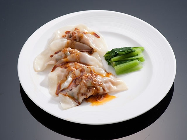 (業務用)本格派!中国料理 樓蘭香廚 四川水餃子60個(特製胡麻甘醤油ダレ+ラー油付き)