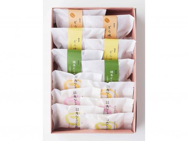 【神奈川県指定銘菓】さかくら総本家　6種12個詰合せ(角なしさざゑ最中(こし餡、つぶ餡、ゆず餡)・どら焼き(バター、抹茶、コーヒークリーム入))