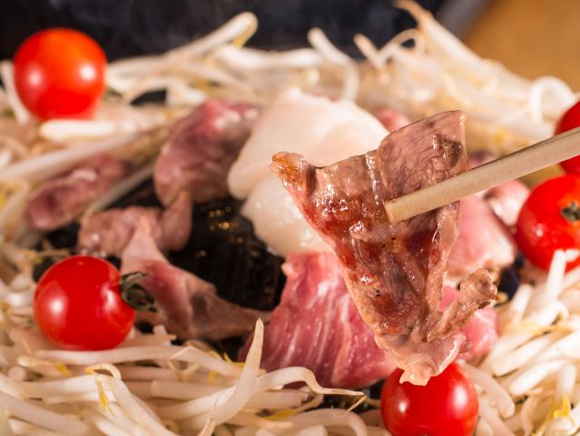 札幌　山小屋　生ラムジンギスカンセット