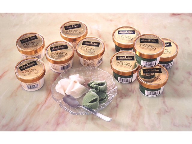 知る人ぞ知るアイスクリーム10個(バニラ・抹茶 各5個)