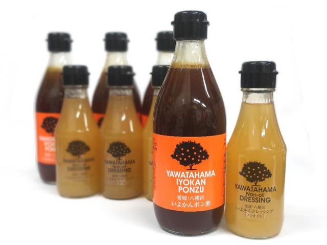 道の駅八幡浜みなっと限定 いよかん果汁と宗田鰹の出汁をたっぷり使ったドレッシング&ポン酢 各10本セット