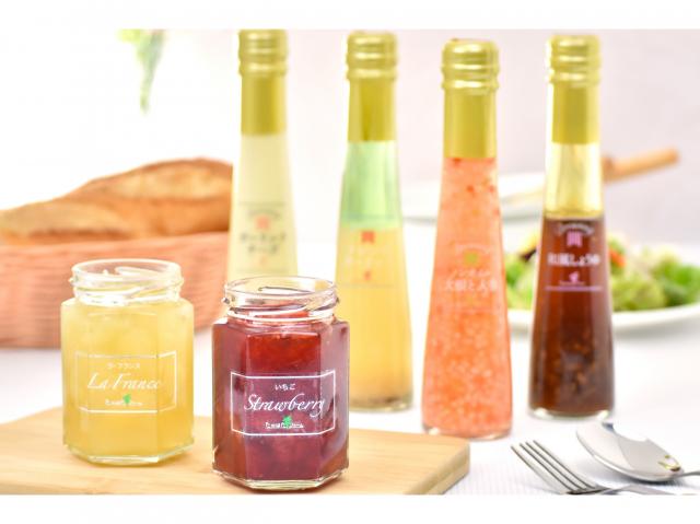 たかはたファーム 素材の持ち味にこだわった 食卓をおいしく彩る4種のドレッシング&2種のジャムセット