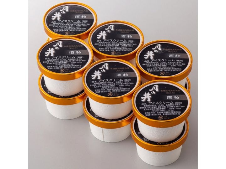 月の井　酒粕アイスクリーム　12個セット(100mlx12)