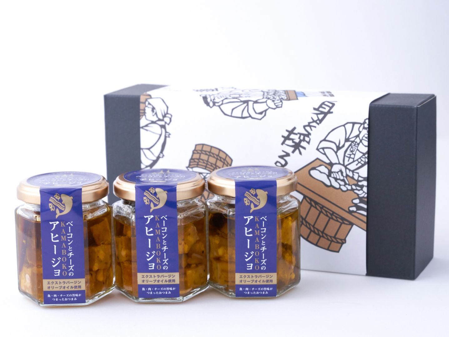 ベーコンとチーズのKAMABOKOアヒージョ