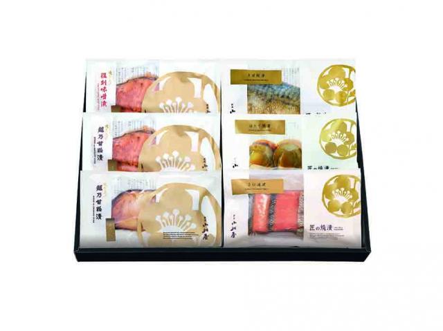 手間なし味くらべ(お魚)詰合せ　TF5(匠の焼漬さけ×1袋、ほたて×1袋、さば×1袋、焼き上げ越乃甘粕漬さけ×1袋、銀だら×1袋、焼き上げ復刻味噌漬さけ×1袋)