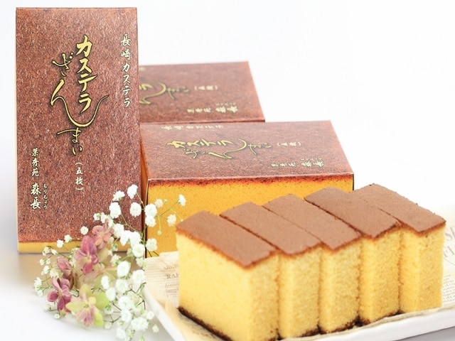 長崎カステラ3種4個セット(かすてらざんまいハニー、出島珈琲カステラ、ごまカステラ)