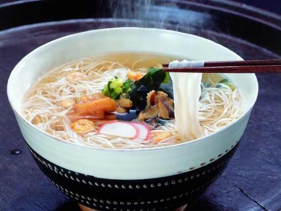 お湯かけにゅう麺詰め合せ6食(えびあげ入りかやく入り)